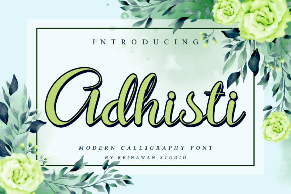 Adhisti: A Premium Script Font for Web Design
