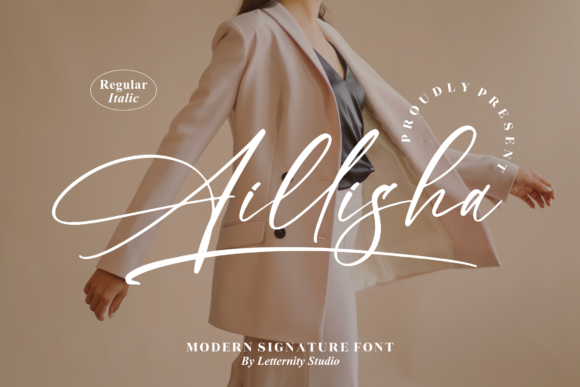 Aillisha: A Splendid Script Font for Makers and Creative Sellers