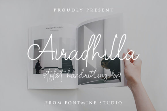 Airadhilla: A Classy Handwritten Font for Crafters
