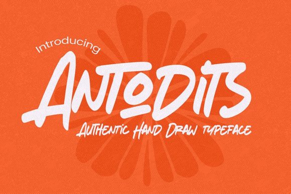 Antodits: A Classy Handwritten Font for Campaigns