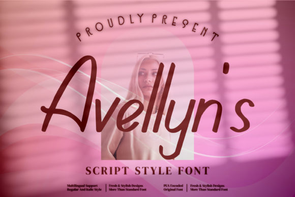 Avellyn s: A Delicate Script Font for Elegant Branding Projects
