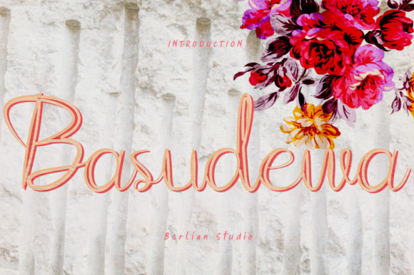 Basudewa: A Playful Script Font for Thoughtful Editorial Design