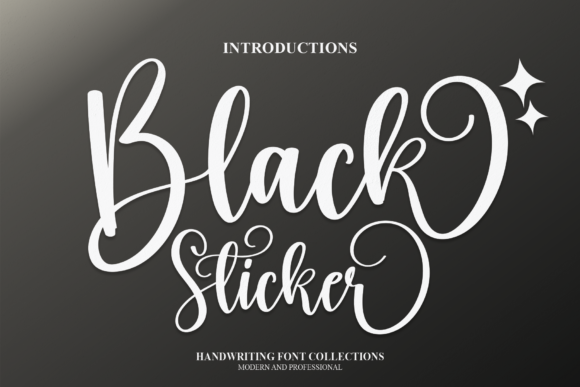 Black Sticker: A Premium Script Font for Web Design