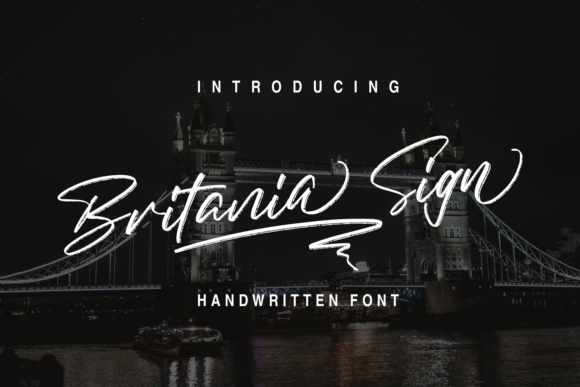 Britania Sign: A Graceful Script Font for Polished Branding