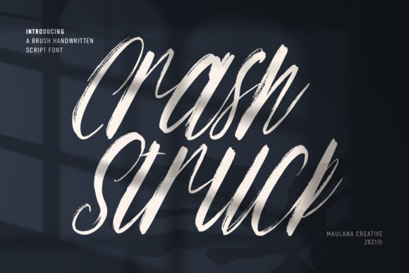 Crash Struck: A Brush Script Font That Builds Brand Trust