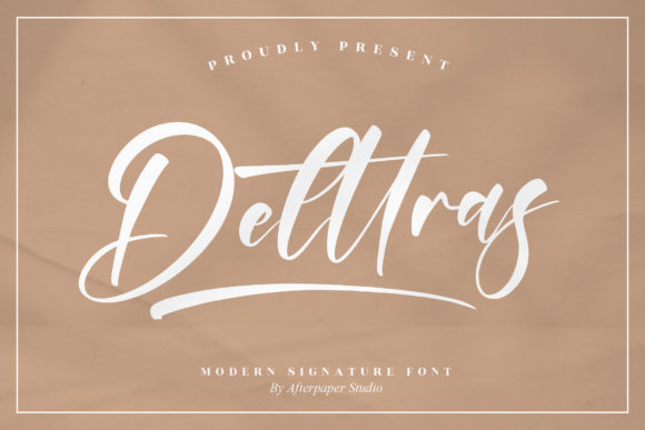 Delttras: A Premium Script Font for Modern Web Design