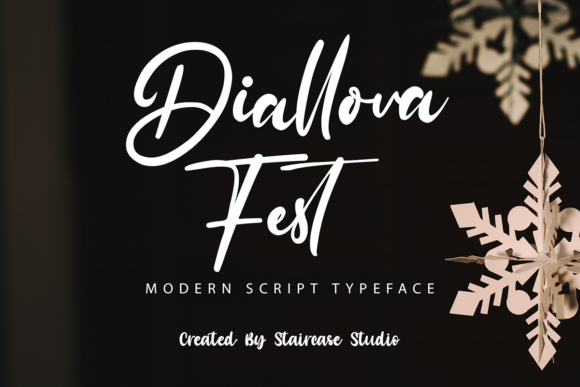 Diallova Fest: A Modern Script Typeface for Editors