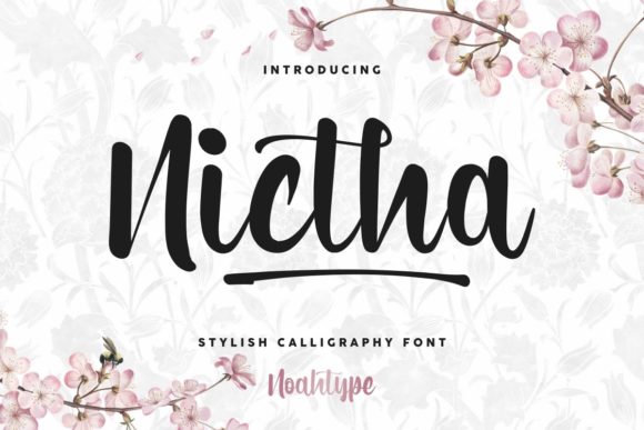 Elegance in Motion: Exploring the Nictha Script Font for Editorial Design