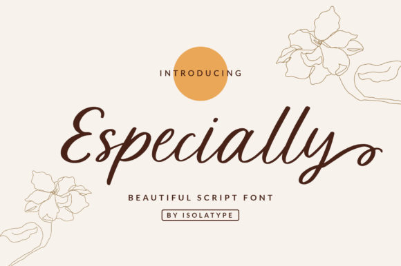 Especially: A Charming Script Font for Web Design