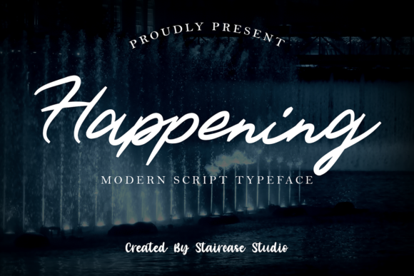 Happening: A Modern Script Font for Your Brand