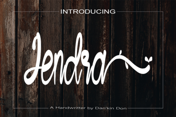 Jendra: A Handwritten Font for Expressive Editorial Design