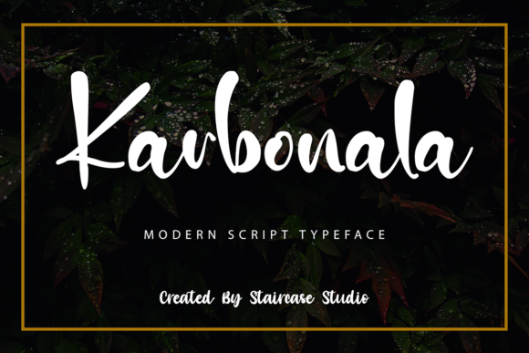 Karbonala: A Modern Script Font for Digital Brands