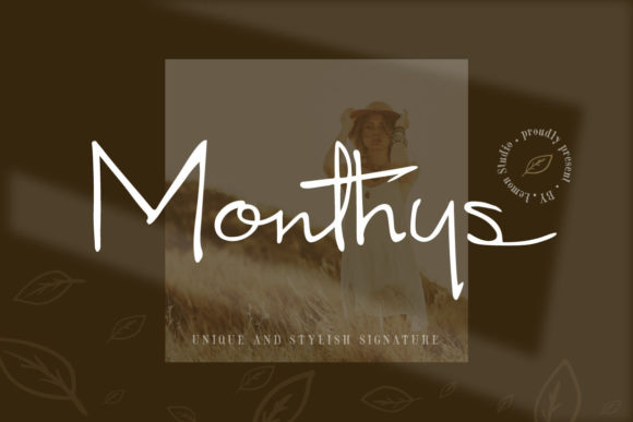 Monthys: The Handwritten Font for Bold Campaigns
