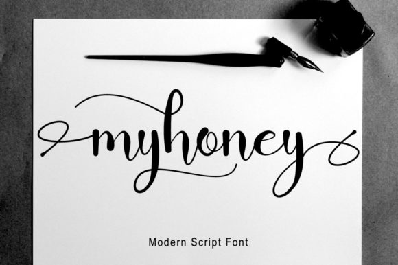 Myhoney: A Playful Script Font That Brings Handmade Charm to Every Product