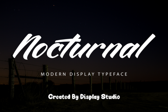 Nocturnal: A Bold Handwritten Font for Modern Branding