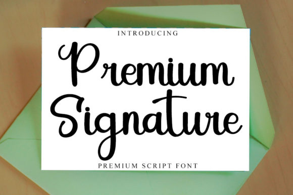 Premium Signature Font: Elevating Web Design with Elegant Script Typography