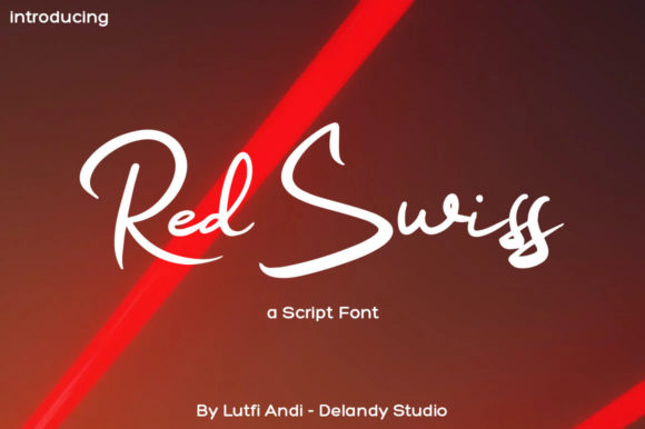 Red Swiss: A Handwritten Font Perfect for Crafters and Small Business Designers
