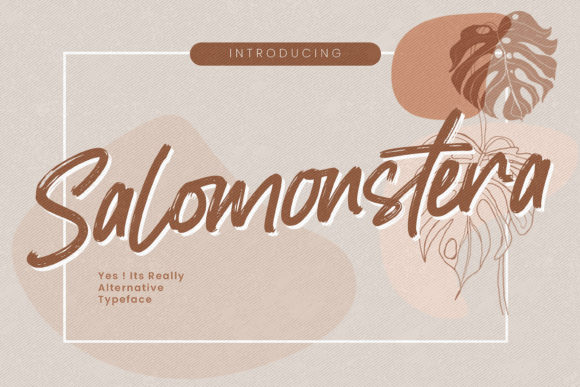 Salomonstera: A Handmade Script Font for Crafters