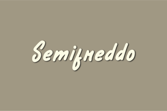 Semifreddo: A Natural Handwritten Font for Web Design