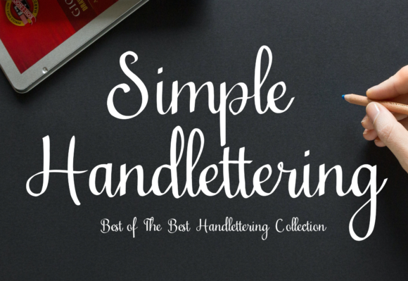 Simple Handlettering: A Modern Script Font for Web Design