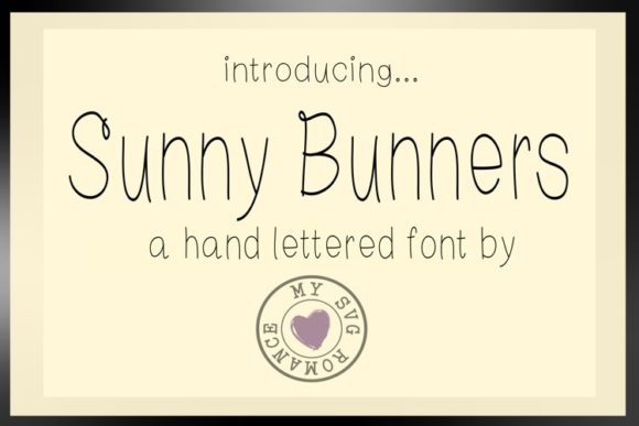 Sunny Bunners: A Friendly Handwritten Font for Branding